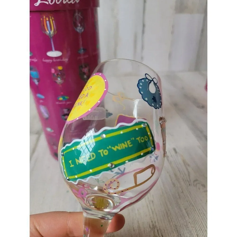Lolita new‎ mommy wine glass baby parent mom drinkware